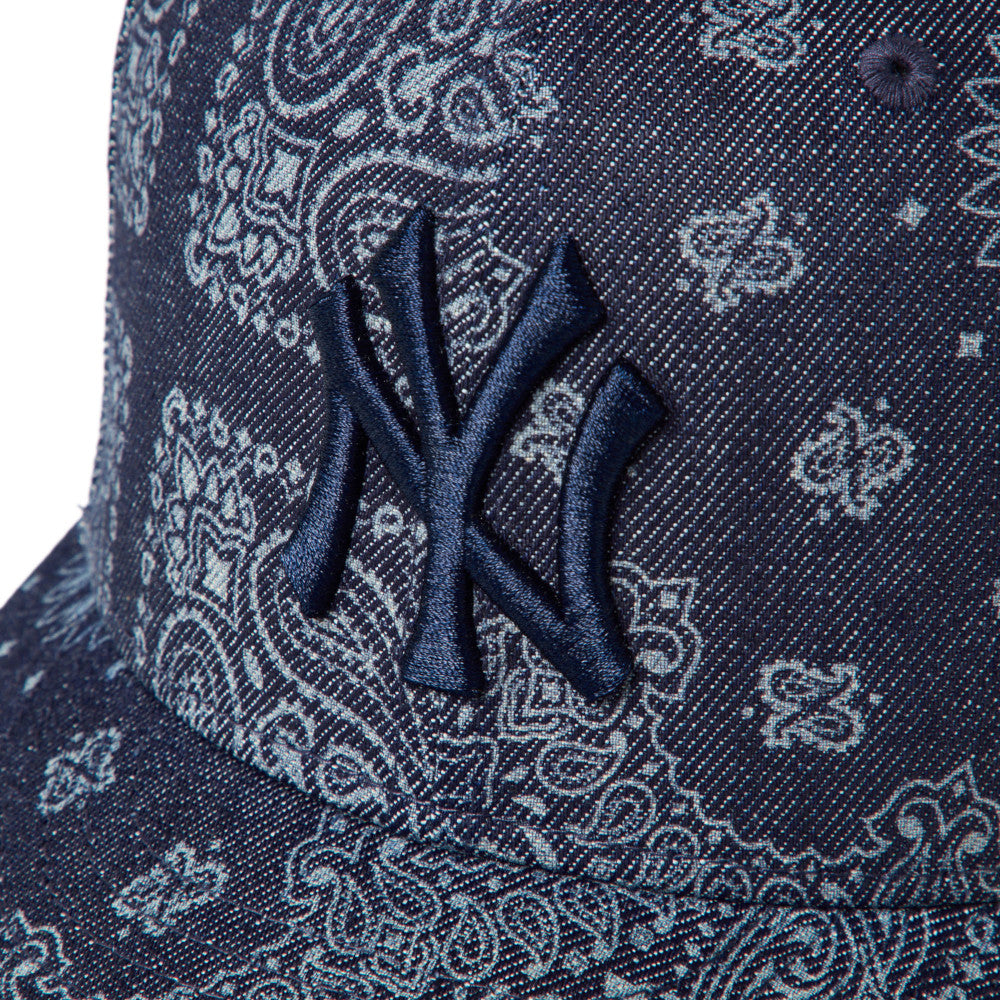 59FIFTY Pre-Curved New York Yankees Laser Burn Out Denim Fitted