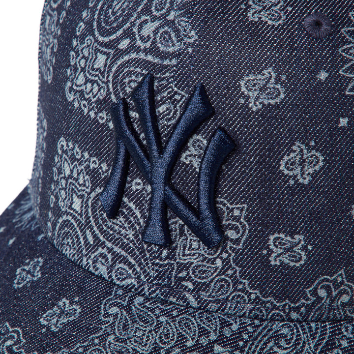 59FIFTY Pre-Curved New York Yankees Laser Burn Out Denim Fitted