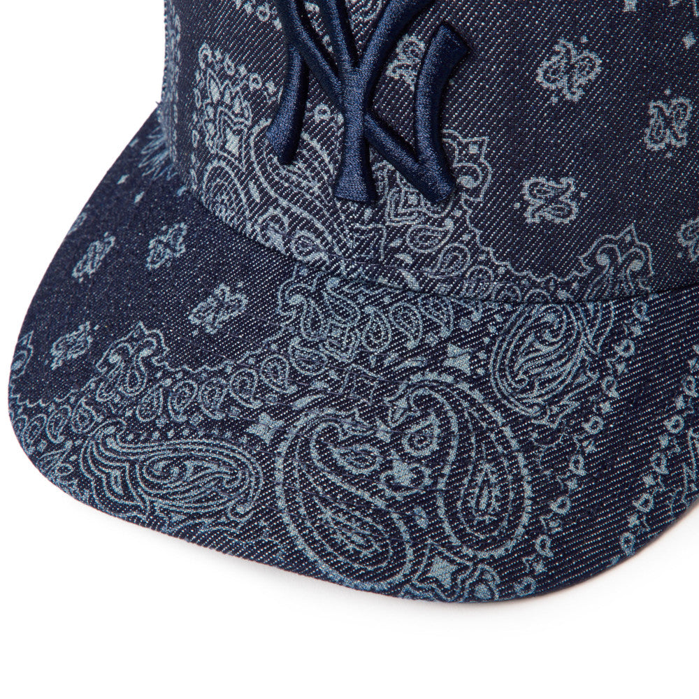 59FIFTY Pre-Curved New York Yankees Laser Burn Out Denim Fitted