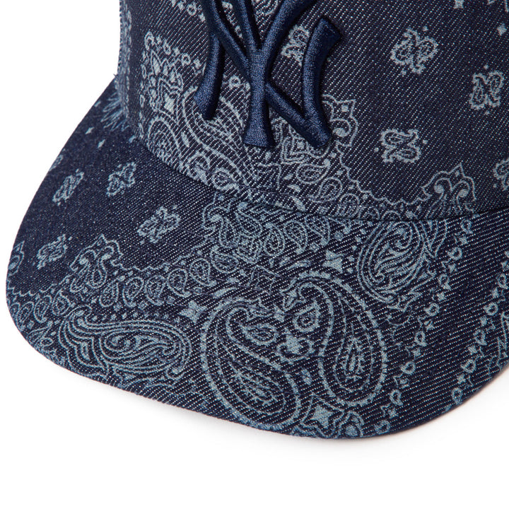 59FIFTY Pre-Curved New York Yankees Laser Burn Out Denim Fitted