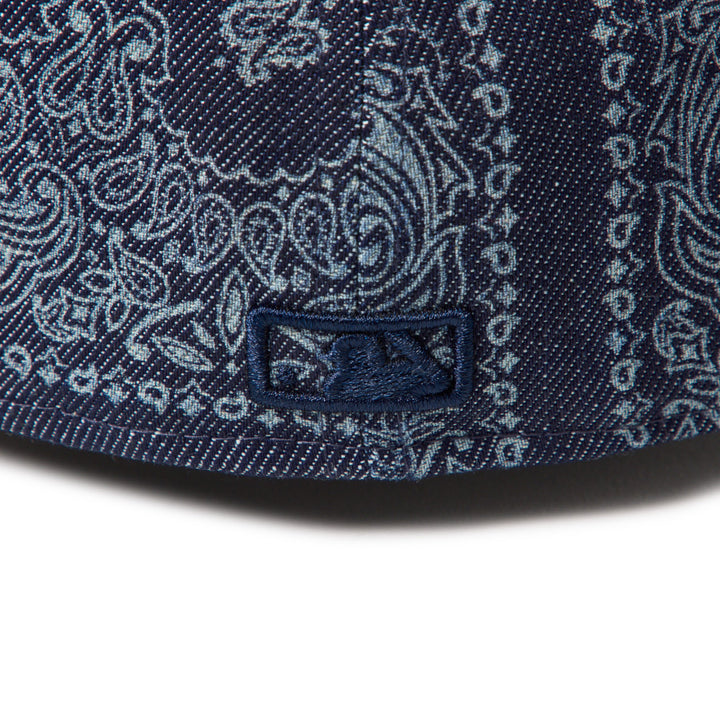 59FIFTY Pre-Curved New York Yankees Laser Burn Out Denim Fitted