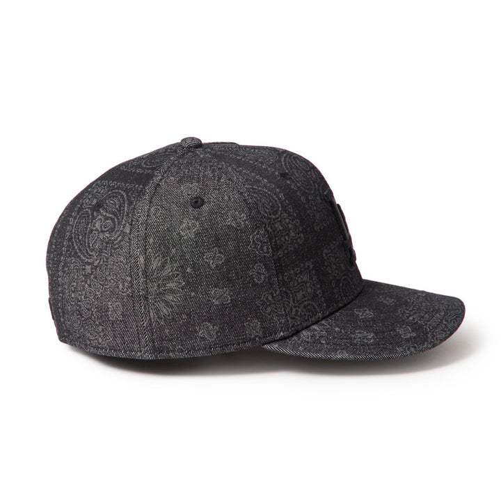 59FIFTY Pre-Curved Los Angeles Dodgers Laser Burn Out Denim Black Fitted