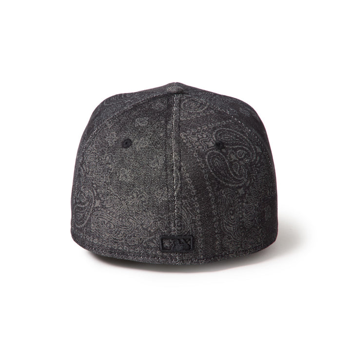 59FIFTY Pre-Curved Los Angeles Dodgers Laser Burn Out Denim Black Fitted