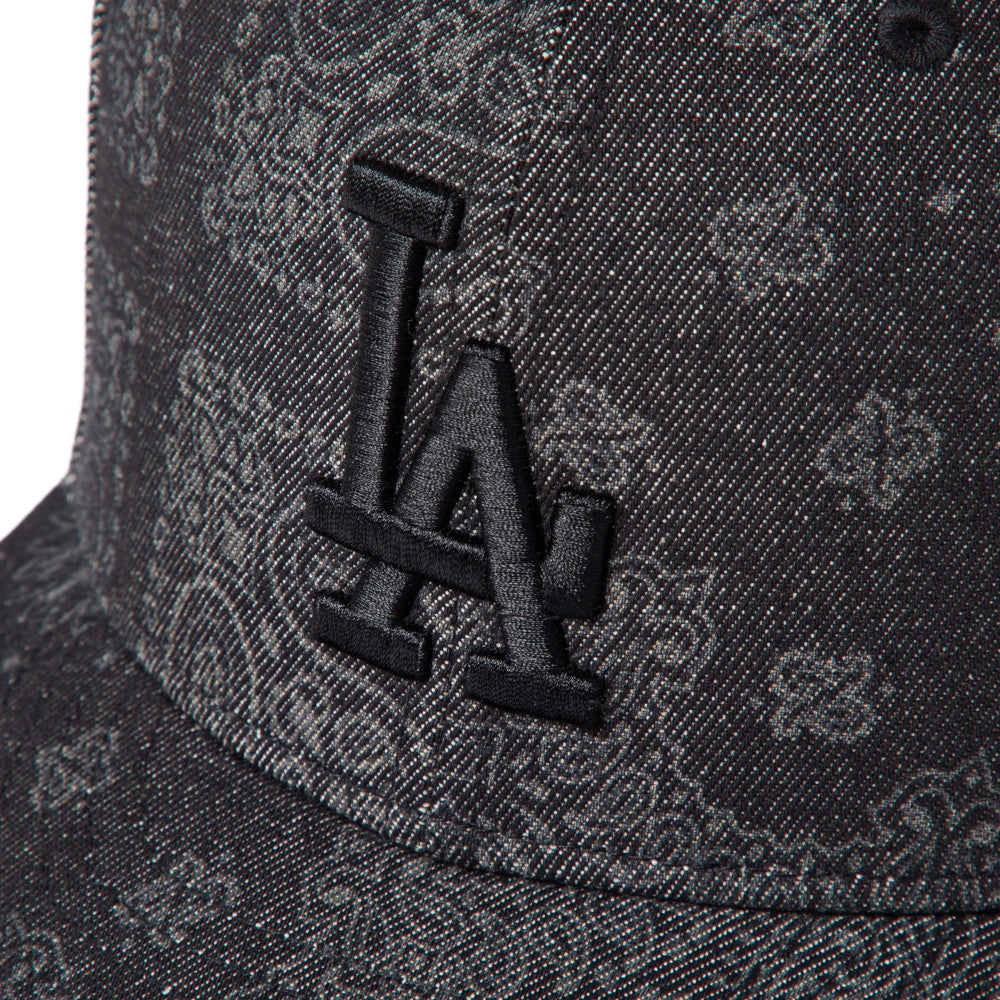 59FIFTY Pre-Curved Los Angeles Dodgers Laser Burn Out Denim Black Fitted