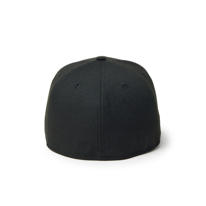 59FIFTY Pre-Curved New Era Brand Name Logo Black Fitted