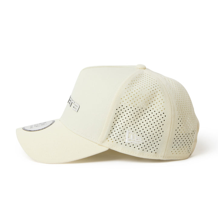 9FORTY A-Frame Golf Laser Perforated Simple Chrome White Snapback