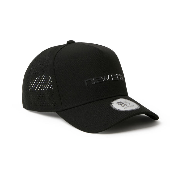 9FORTY A-Frame Golf Laser Perforated Simple Black Snapback