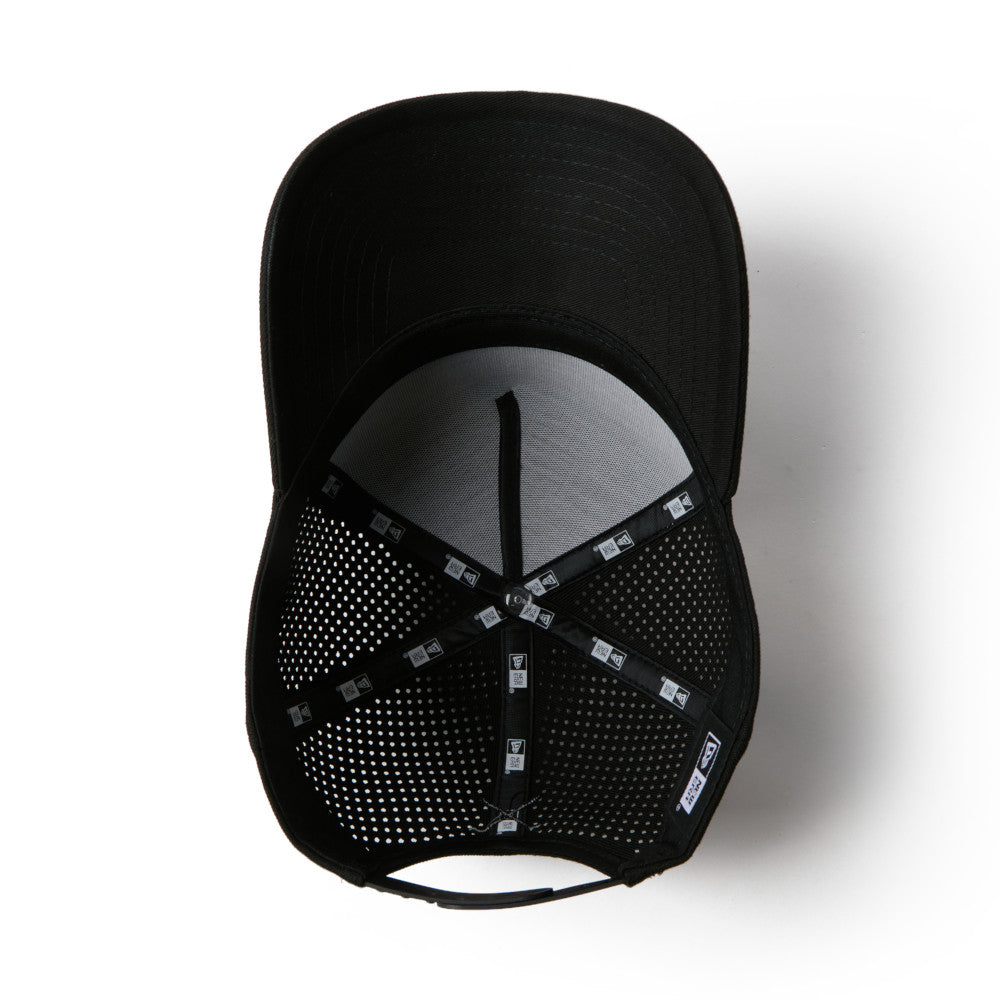 9FORTY A-Frame Golf Laser Perforated Simple Black Snapback