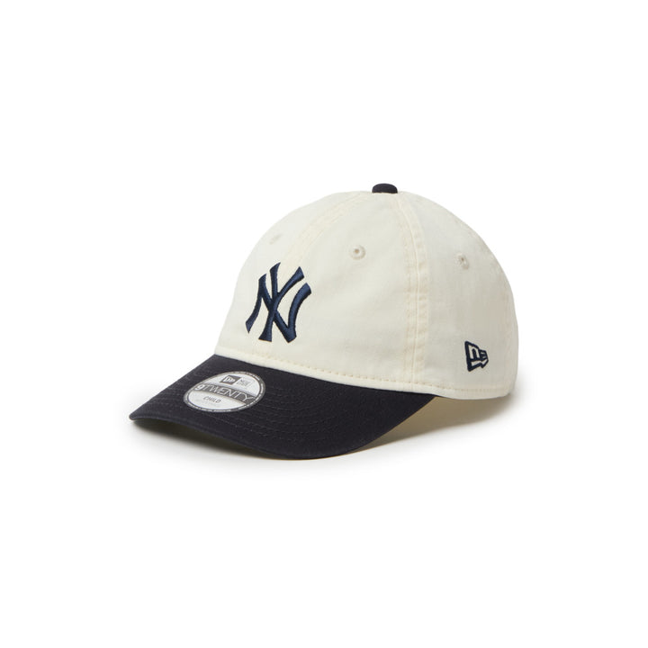 9TWENTY Kids New York Yankees 2-Tone Navy Visor Chrome White Adjustable