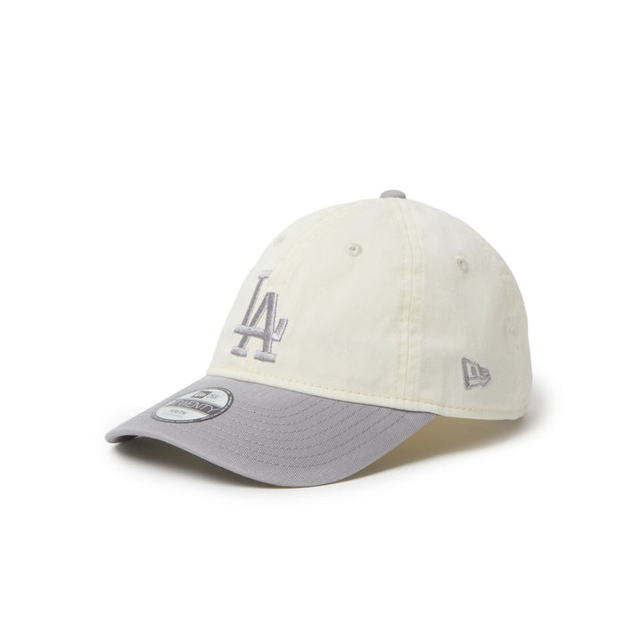 9TWENTY Kids Los Angeles Dodgers 2-Tone Gray Visor Chrome White Adjustable