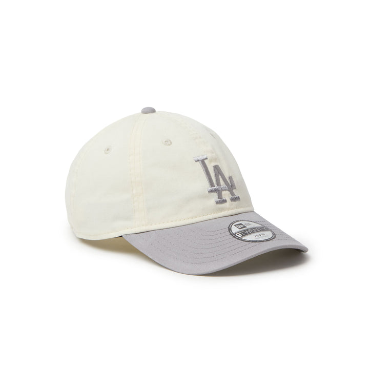 9TWENTY Kids Los Angeles Dodgers 2-Tone Gray Visor Chrome White Adjustable