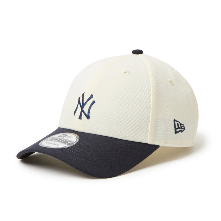 9FORTY New York Yankees 2-Tone Navy Visor Chrome White Adjustable