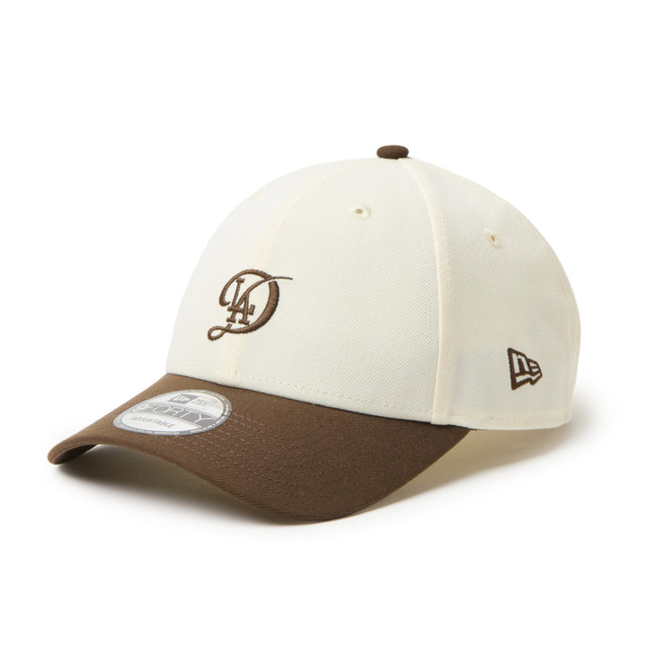 9FORTY Los Angeles Dodgers City Connect 2-Tone Walnut Visor Chrome White Adjsutable