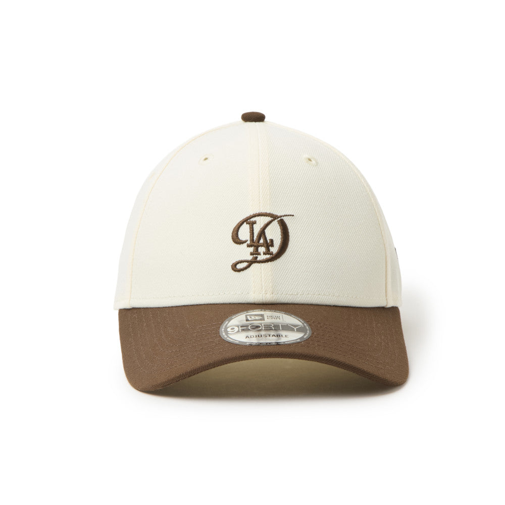 9FORTY Los Angeles Dodgers City Connect 2-Tone Walnut Visor Chrome White Adjsutable