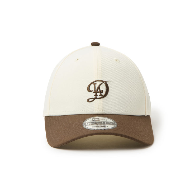 9FORTY Los Angeles Dodgers City Connect 2-Tone Walnut Visor Chrome White Adjsutable