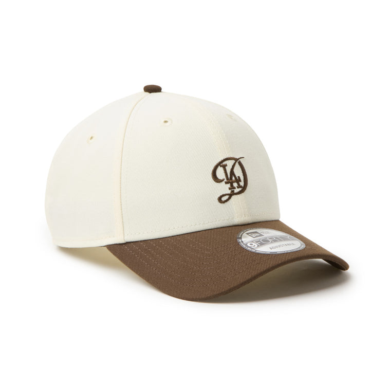 9FORTY Los Angeles Dodgers City Connect 2-Tone Walnut Visor Chrome White Adjsutable