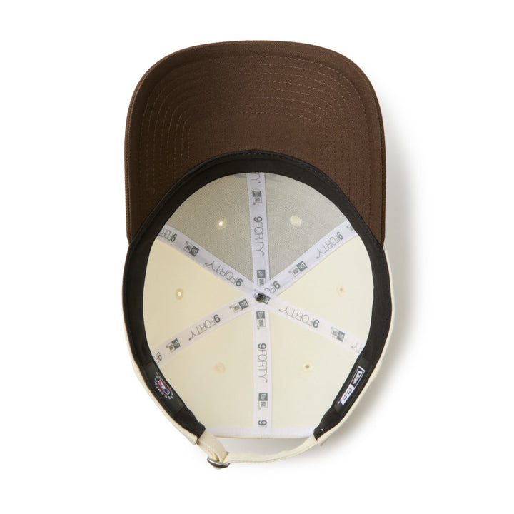 9FORTY Los Angeles Dodgers City Connect 2-Tone Walnut Visor Chrome White Adjsutable