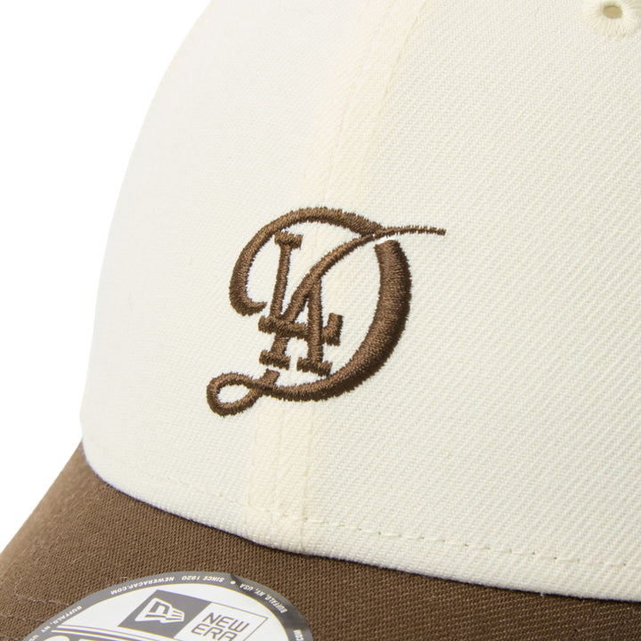 9FORTY Los Angeles Dodgers City Connect 2-Tone Walnut Visor Chrome White Adjsutable