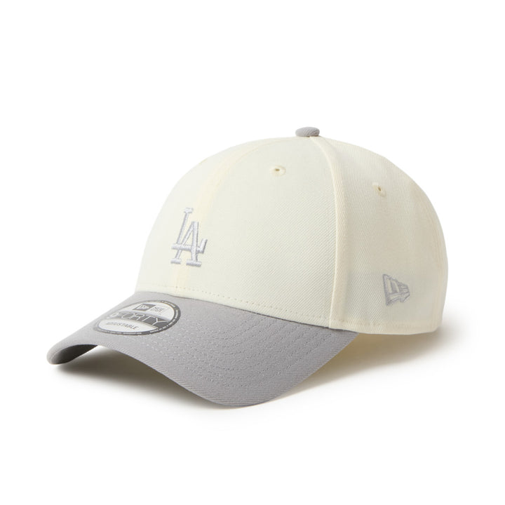 9FORTY Los Angeles Dodgers 2-Tone Grey Visor Chrome White Adjustable