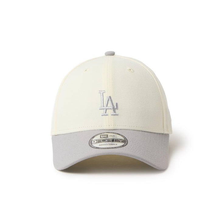 9FORTY Los Angeles Dodgers 2-Tone Grey Visor Chrome White Adjustable