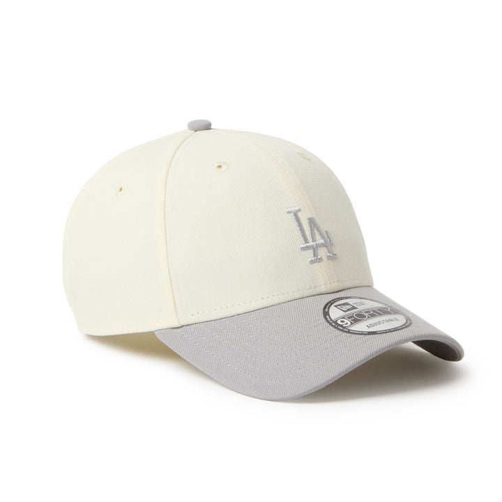 9FORTY Los Angeles Dodgers 2-Tone Grey Visor Chrome White Adjustable