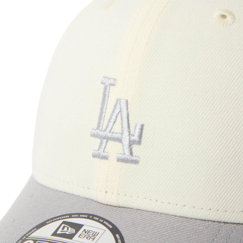 9FORTY Los Angeles Dodgers 2-Tone Grey Visor Chrome White Adjustable