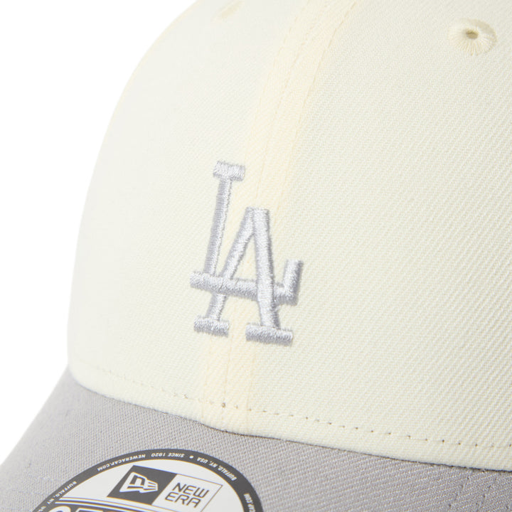 9FORTY Los Angeles Dodgers 2-Tone Grey Visor Chrome White Adjustable
