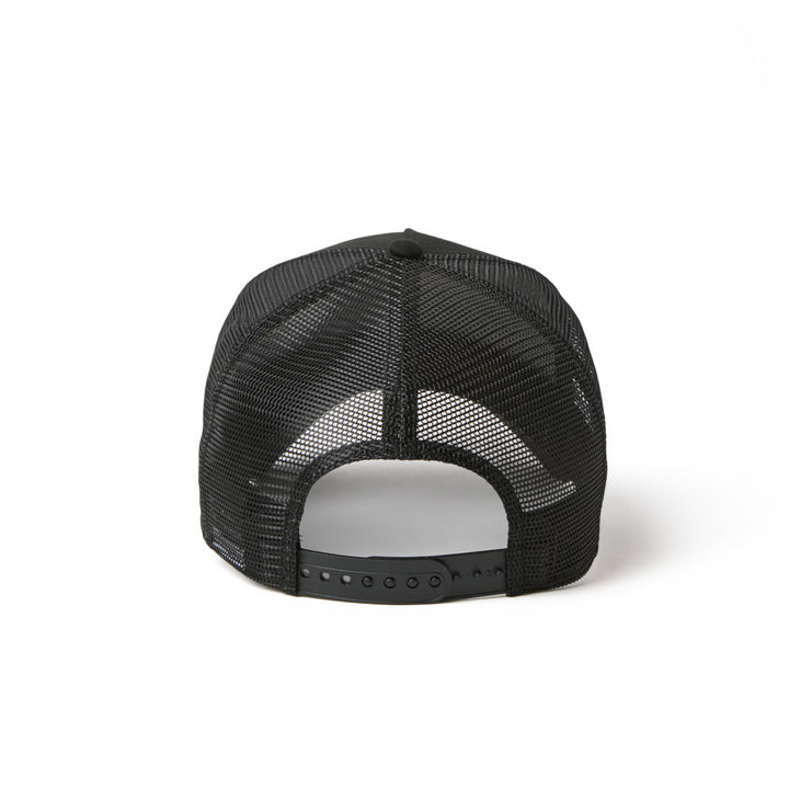 9FORTY A-Frame Trucker New Era Old English Black Snapback