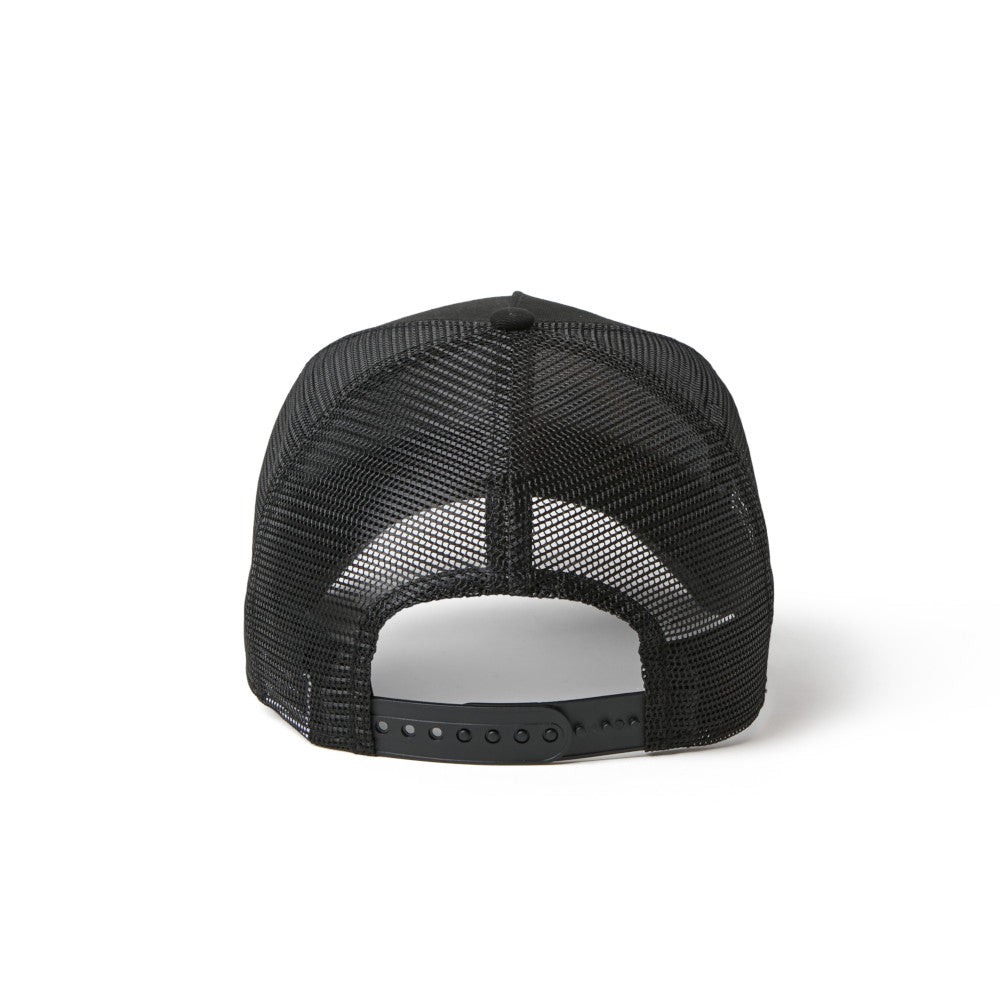 9FORTY A-Frame Trucker New Era Old English Black Snapback