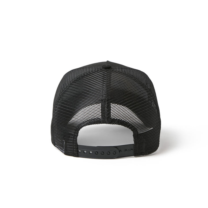 9FORTY A-Frame Trucker New Era Old English Black Snapback