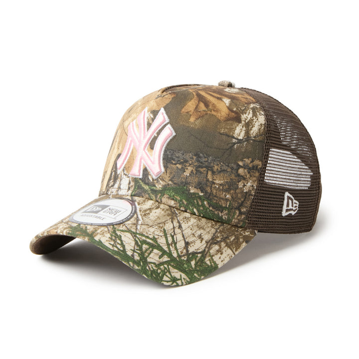 9FORTY A-Frame Trucker New York Yankees Real Tree Camo Adjustable