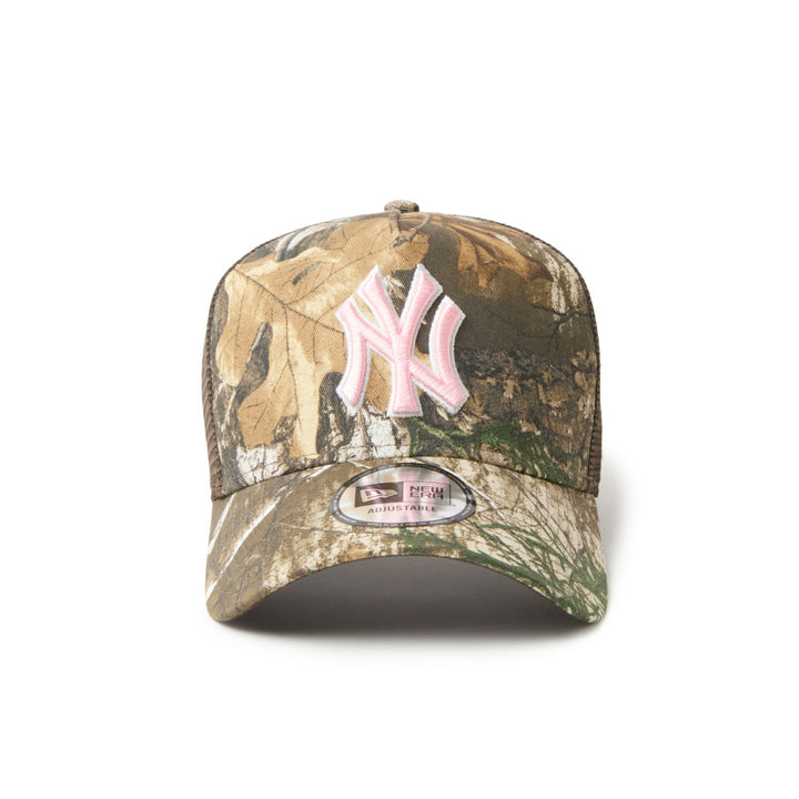 9FORTY A-Frame Trucker New York Yankees Real Tree Camo Adjustable