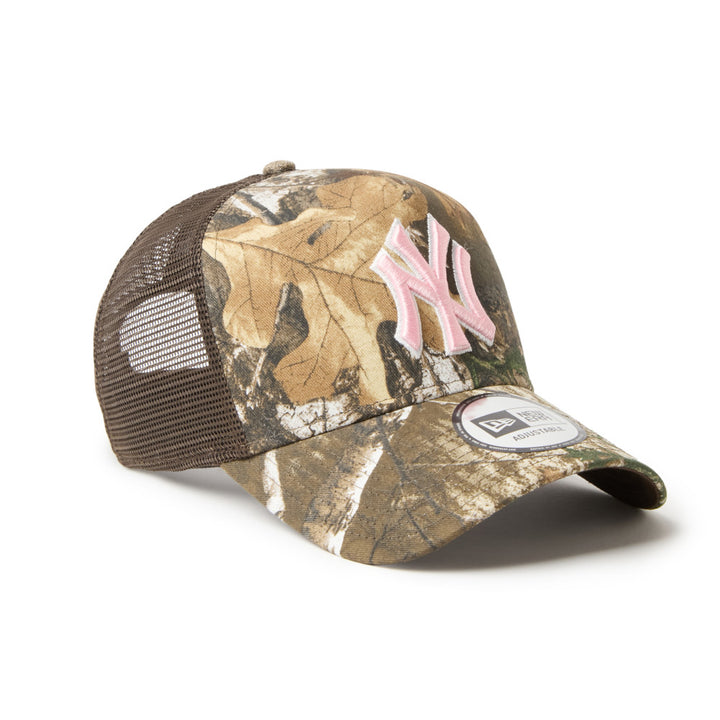 9FORTY A-Frame Trucker New York Yankees Real Tree Camo Adjustable