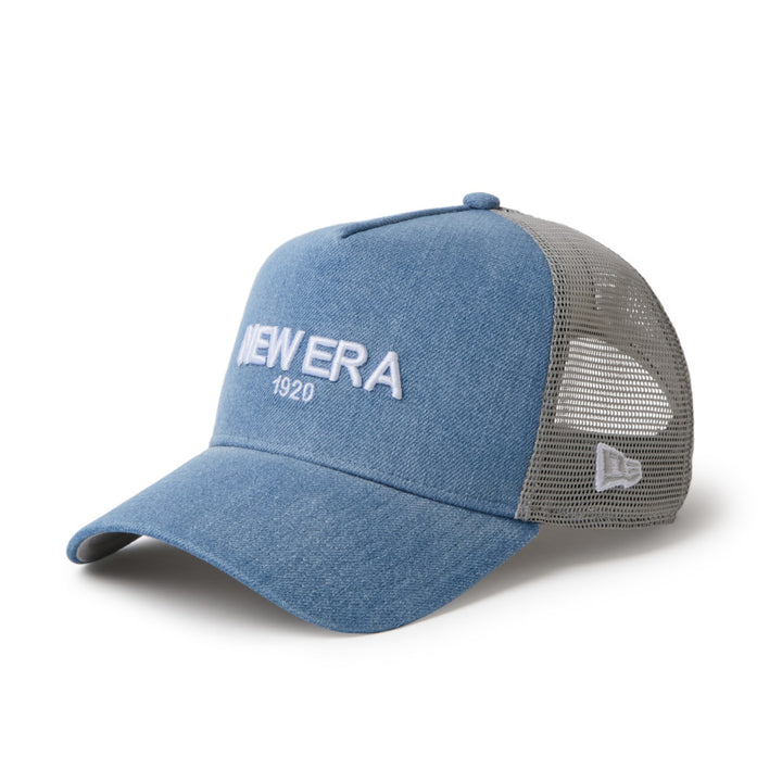 9FORTY A-Frame Trucker New Era 1920 Denim Navy Washed Snapback