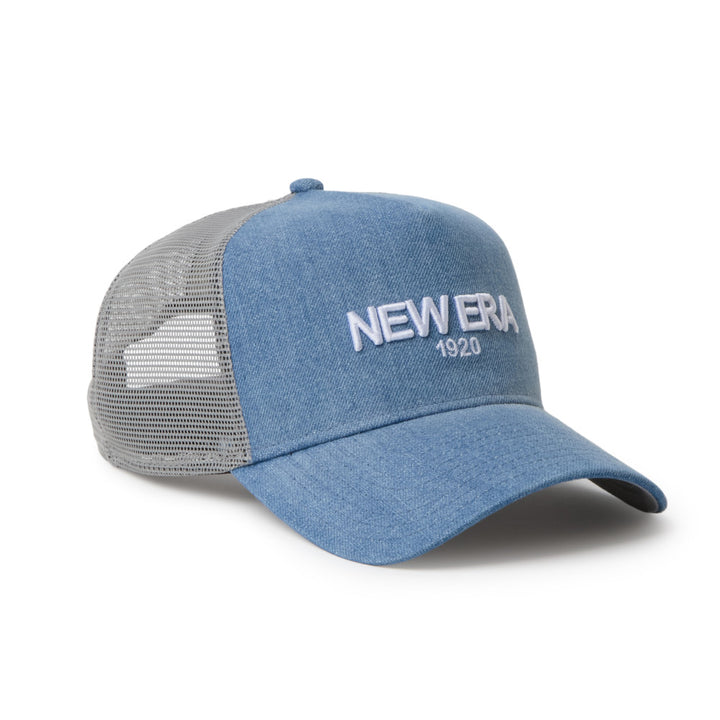 9FORTY A-Frame Trucker New Era 1920 Denim Navy Washed Snapback