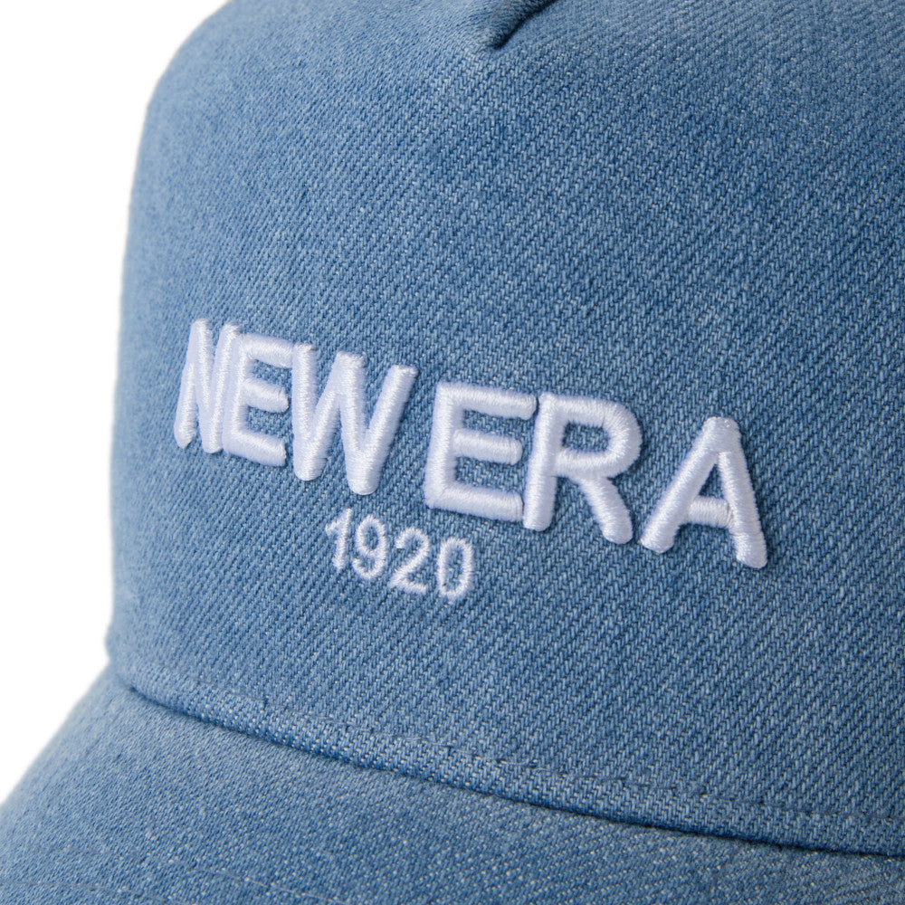9FORTY A-Frame Trucker New Era 1920 Denim Navy Washed Snapback