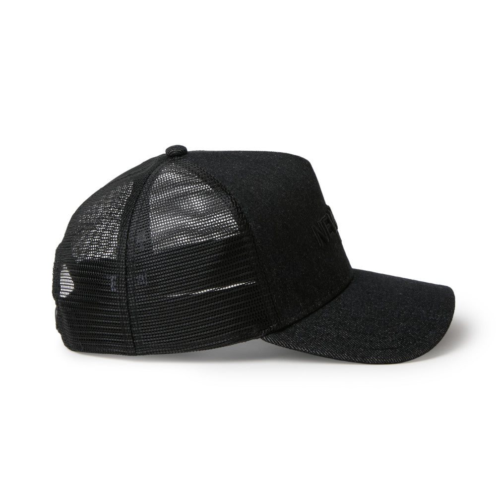 9FORTY A-Frame Trucker New Era 1920 Denim Black Snapback