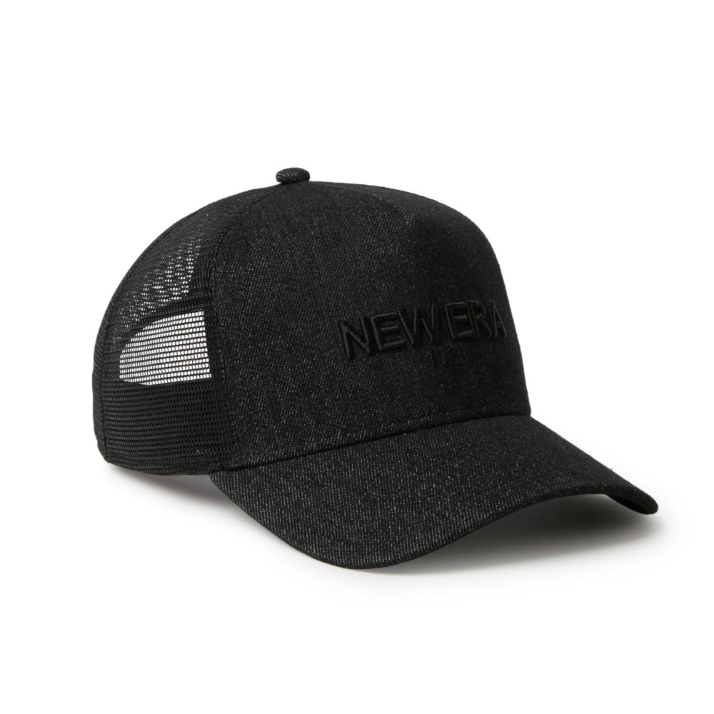 9FORTY A-Frame Trucker New Era 1920 Denim Black Snapback