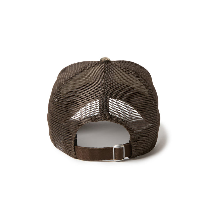 9FORTY A-Frame Trucker Los Angeles Dodgers Real Tree Camo 2-Tone Camo Visor Chrome White Adjustable