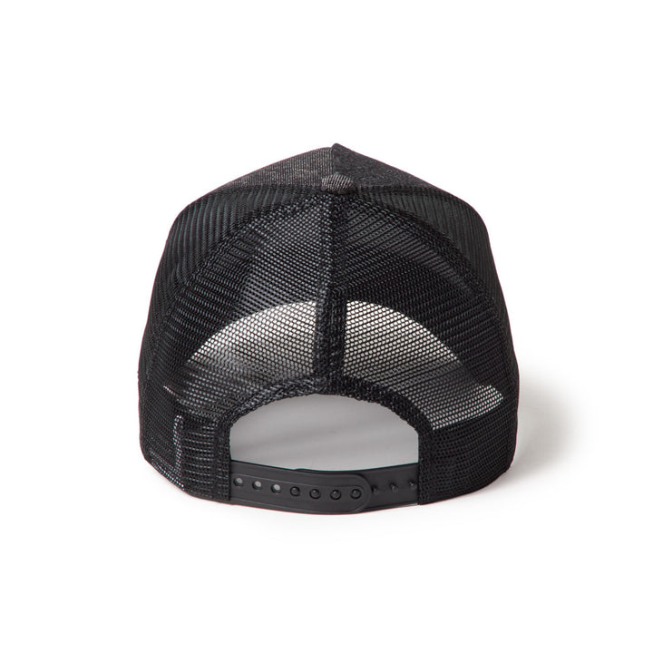 9FORTY A-Frame Trucker Classic New Era Laser Burn Out Denim Black Snapback