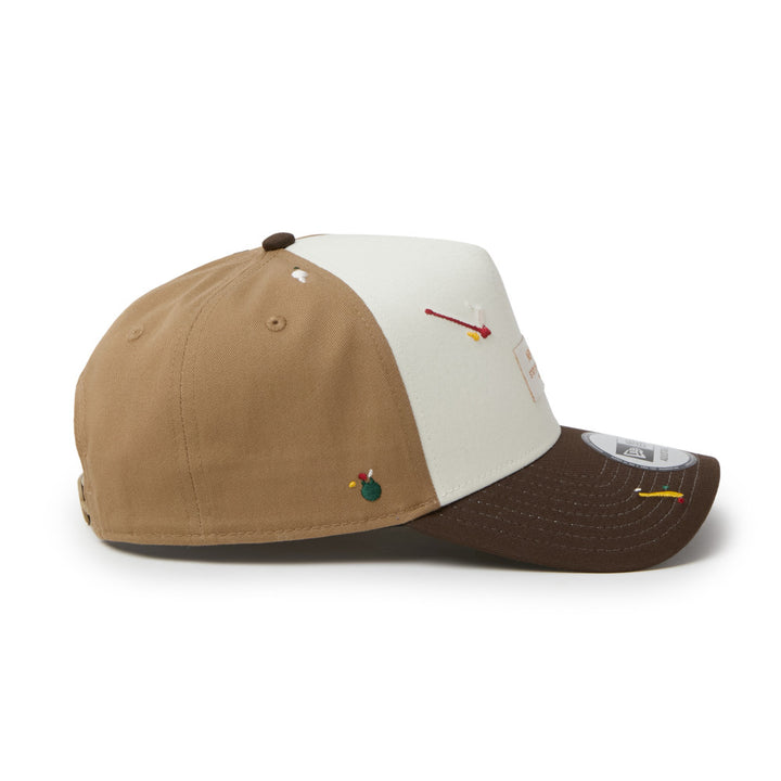 9FORTY A-Frame Splash Embroidery Woven Patch Chrome Walnut Snapback