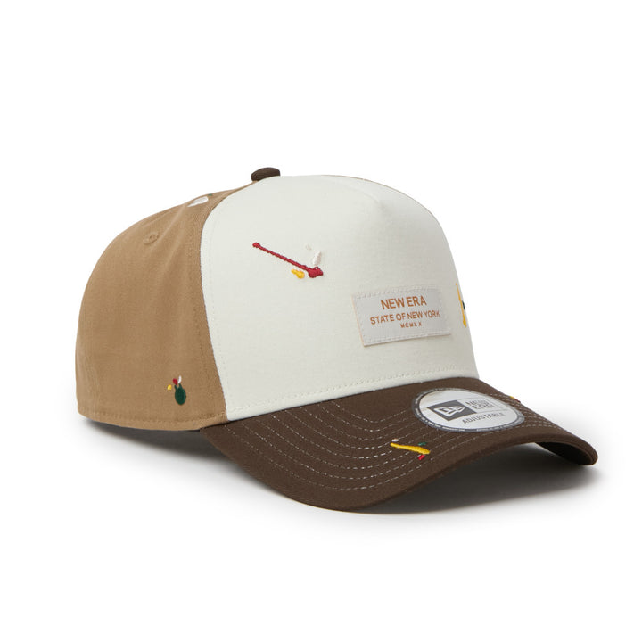 9FORTY A-Frame Splash Embroidery Woven Patch Chrome Walnut Snapback