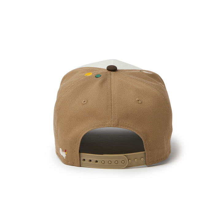 9FORTY A-Frame Splash Embroidery Woven Patch Chrome Walnut Snapback
