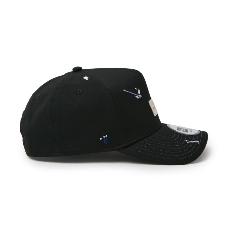 9FORTY A-Frame Splash Embroidery Woven Patch Black Snapback