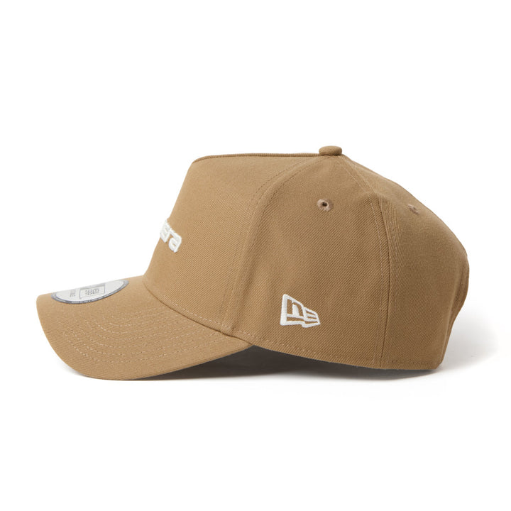 9FORTY A-Frame New Era Brand Name Logo Khaki Adjustable