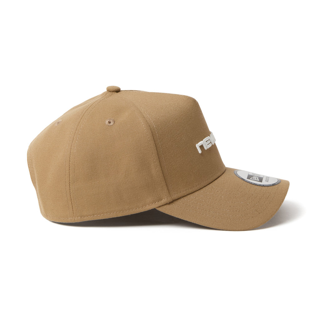 9FORTY A-Frame New Era Brand Name Logo Khaki Adjustable