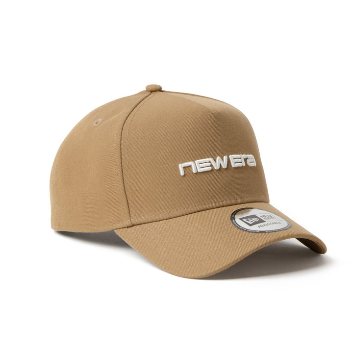 9FORTY A-Frame New Era Brand Name Logo Khaki Adjustable