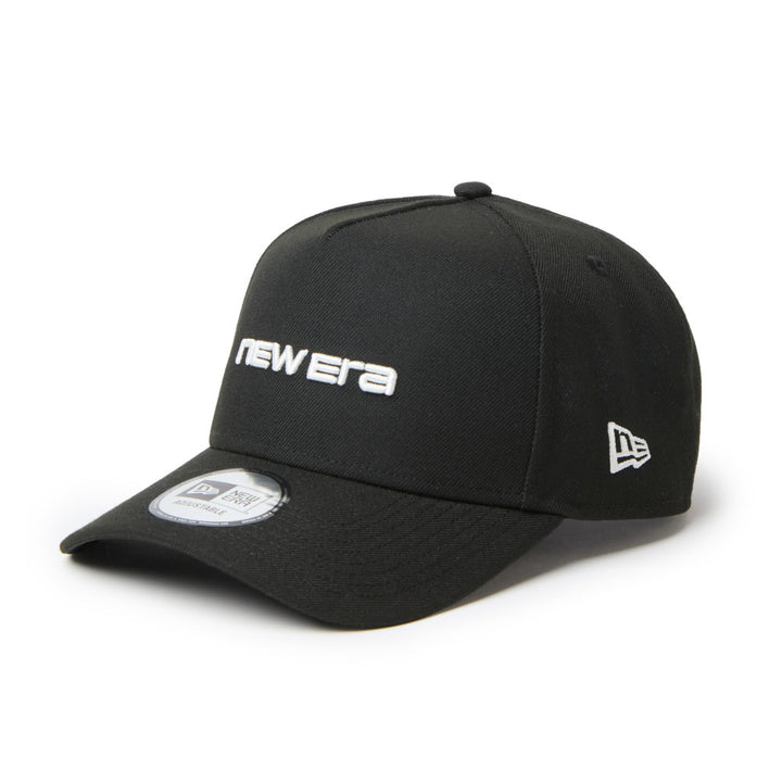 9FORTY A-Frame New Era Brand Name Logo Black Adjustable
