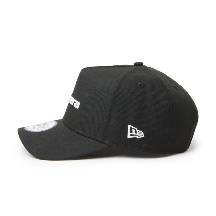9FORTY A-Frame New Era Brand Name Logo Black Adjustable