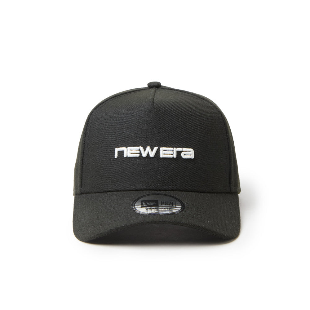 9FORTY A-Frame New Era Brand Name Logo Black Adjustable
